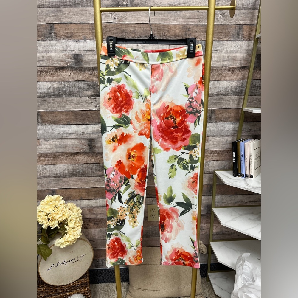 A.gain Floral Pants Small